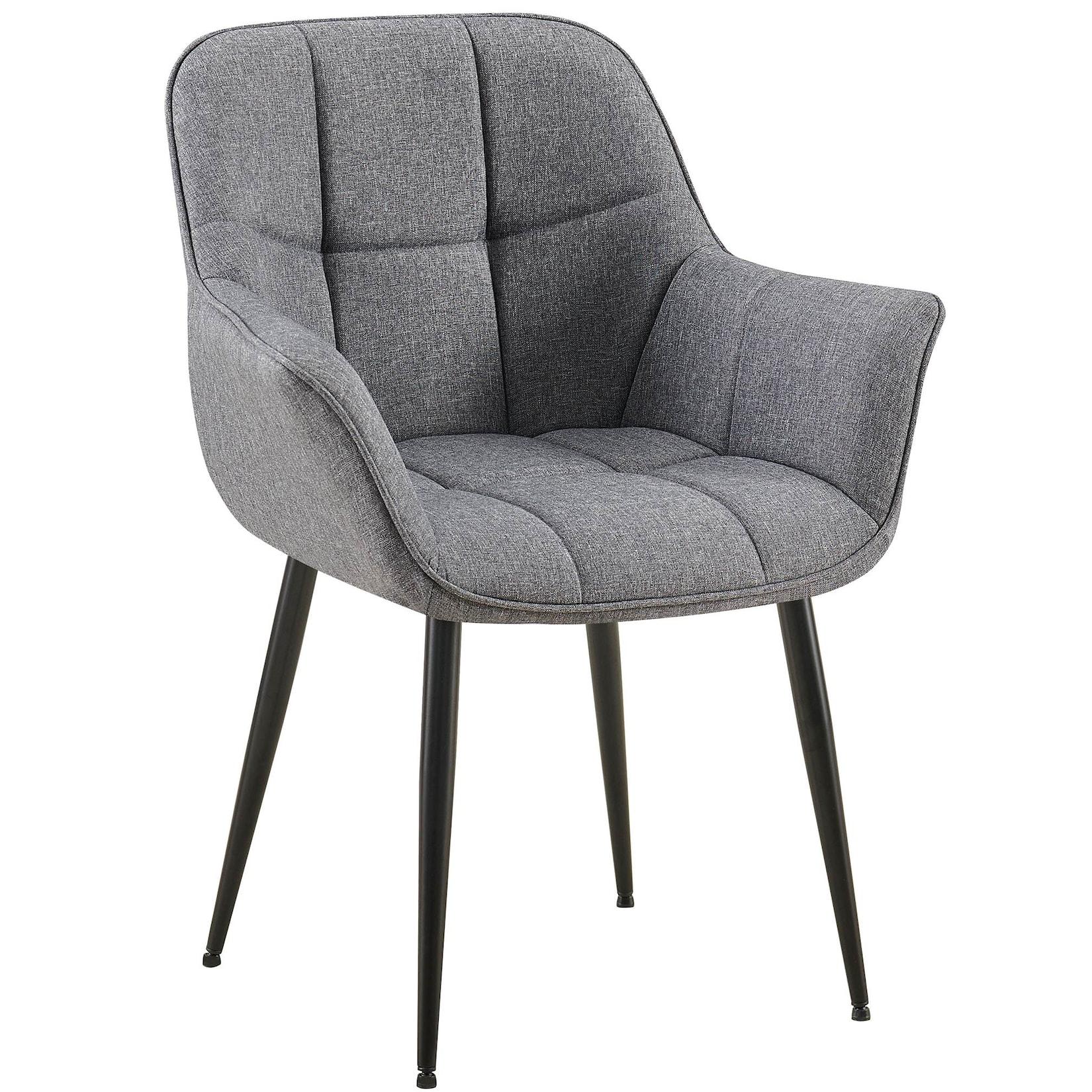CLP Esszimmerstuhl Roseville Stoff Farbe: dunkelgrau, Material: Stoff