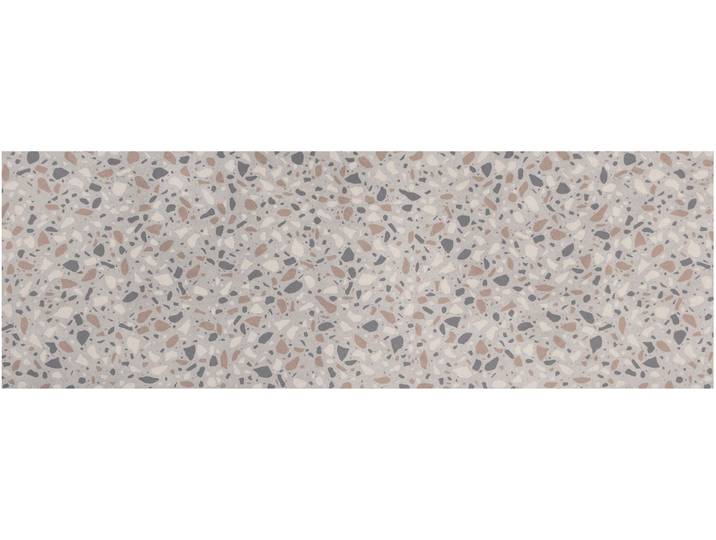 Vinyl-Läufer Küchenläufer TERRAZZO, Made in Belgium , grau, B:60cm H:2,5mm L:200cm, Polyvinylchlorid (PVC), PRIMAFLOR-IDEEN IN TEXTIL, Teppiche, Vinyl-Läufer, Küchenläufer aus Vinyl, abwischbar, Küche