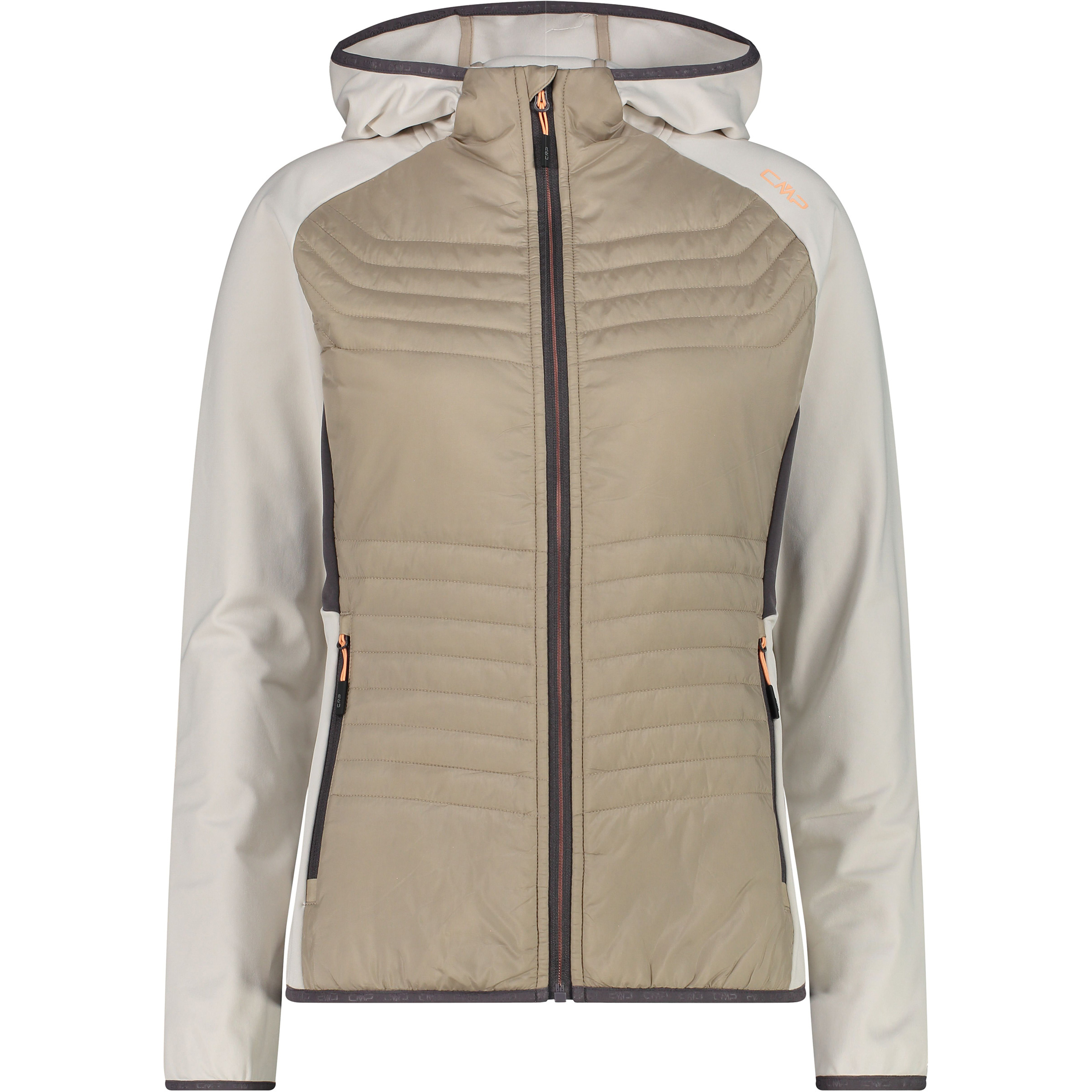 CMP Hybrid Damen Isolationsjacke beige Größe XXS Trekking