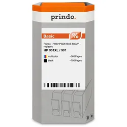 Prindo, Druckerpatrone, Basic XL Multipack Noir(e) / Plusieurs couleurs (PRSHPSD519AE MCVP) (BK)