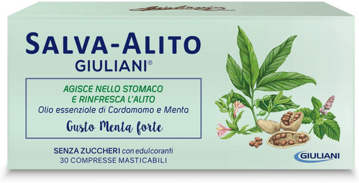 Giuliani Salva-Alito Gusto Menta Forte 30 Compresse Masticabili