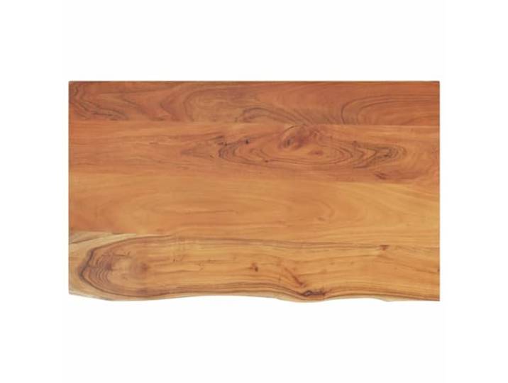 HGPOTUY Waschtischplatte 110x60x3,8 cm Rechteckig Massivholz Akazie Akazien-Massivholz, rustikale Naturkante, vielseitig als Regal oder Schrank-Oberplatte, feucht abwischbar