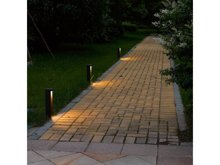 Lucide LED Sockelleuchte Combo, schwarz, Aluminium, Modern, LED Außenleuchte