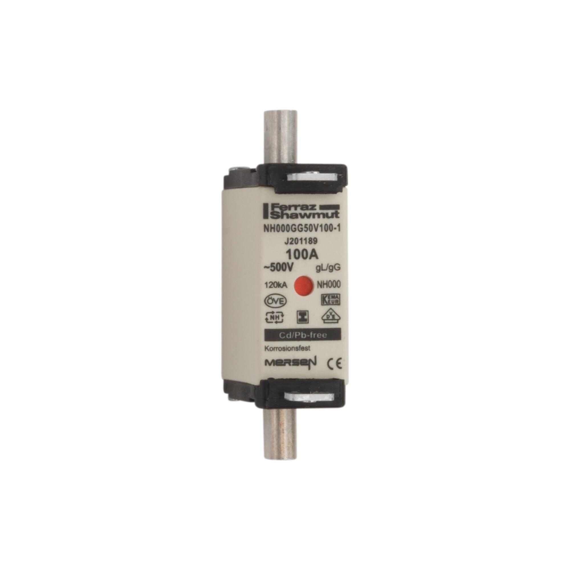 Mersen NH-Sicherungseinsatz SG Gr.000 gG100A/500VKM NH000GG50V100-1 (J201189)