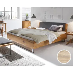 Hasena Oak-Line Wild Massivholzbett Cadro Indus/Sion 160x200 cm natur