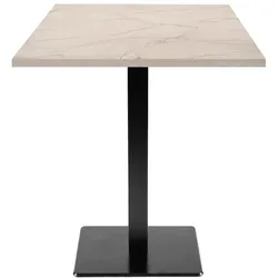 Restootab Tisch 60x60cm - Modell Milan marmor yule