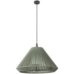 Faro Outdoor Pendelleuchte SAIGON OUT C70 E27, IP44, mit Kegelabdeckung, dunkelgrau, olivgrün FAR-71579C-11