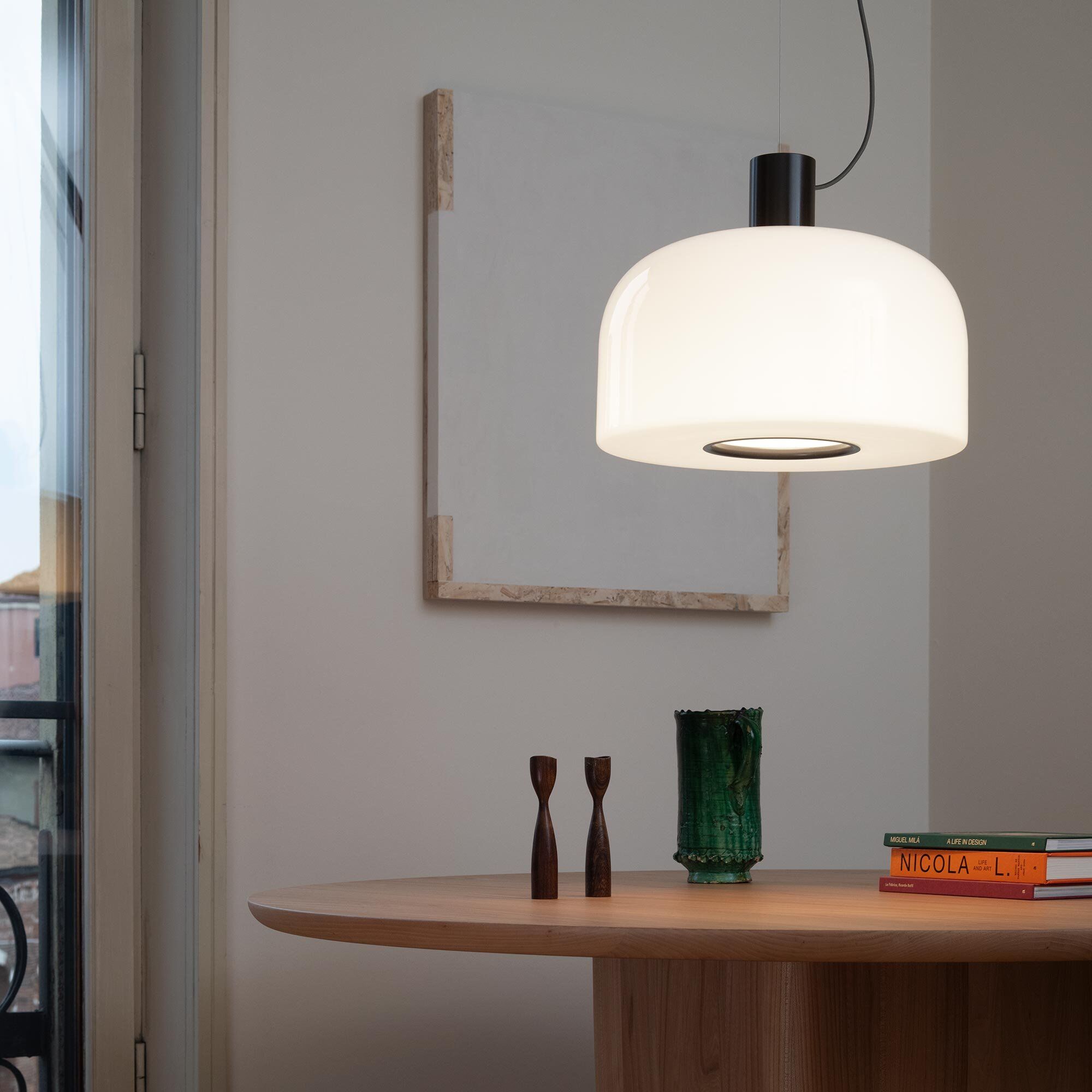 Flos Bellhop Glass S2 Pendelleuchte (aluminium) aluminium