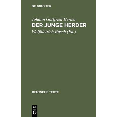 Der junge Herder, Gebundene Ausgabe von Johann Gottfried Herder, De Gruyter, 978-3-11-121137-4