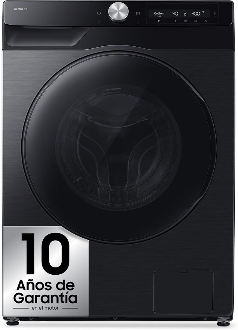 Samsung Lavasecadora AI 9Kg Autodosificación Clase D-A Negra - WD90HG6U94BBU3. Negro