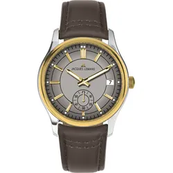 Jacques Lemans 1-2197M Herren-Armbanduhr Derby Braun/Grau