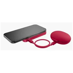 Fresh'N Rebel Magnetic Wireless Powerbank (5000 mAh, 20 W, 18.50 Wh), Powerbank, Rot