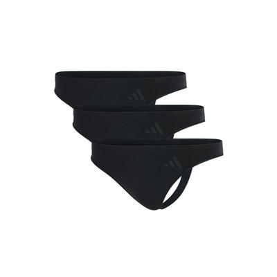 String ADIDAS ORIGINALS "String Sport Active Seamless Thongs 3P 3er Pack", Damen, Gr. M, schwarz, Obermaterial: 87% Polyamid PA. 13% Elasthan EL., Unterhosen String