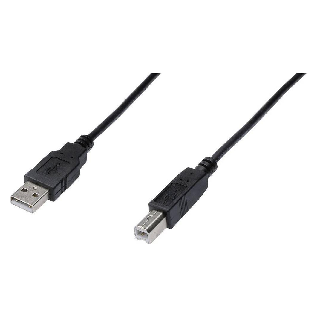 Digitus USB A - USB B (5 m, USB 2.0, 2.50 W) (AK-300105-050-S)