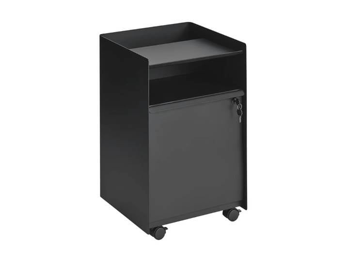 Muuto Folded Trolley Rollwagen mit Schrank Black
