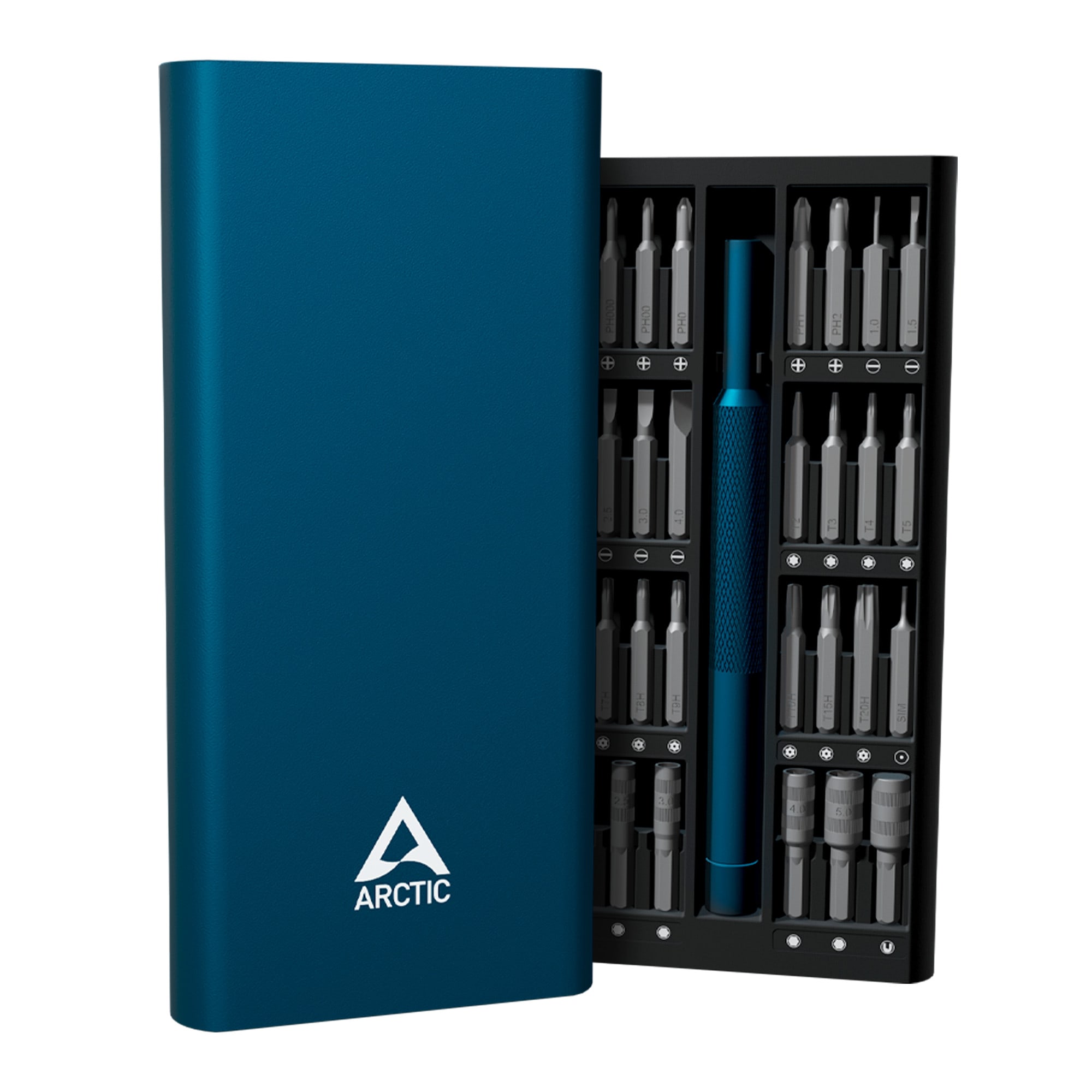 ARCTIC Präzisions-Schraubendreherset Toolkit Bitset inkl. Werkzeugbox, 62-tlg. AETLS00001A