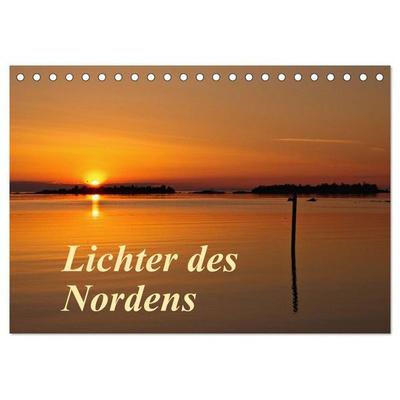Lichter des Nordens (Tischkalender 2026 DIN A5 quer), CALVENDO Monatskalender