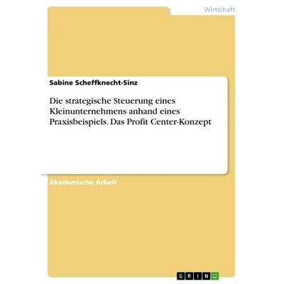Die strategische Steuerung eines Kleinunternehmens anhand eines Praxisbeispiels. Das Profit Center-Konzept, Taschenbuch von Sabine Scheffknecht-Sinz,