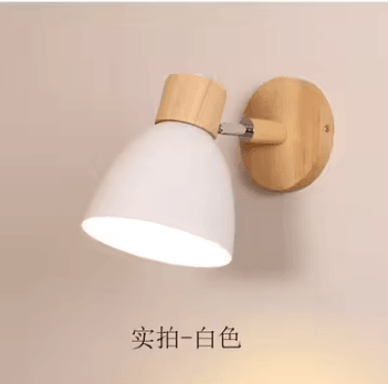 Inspire Curations Nordic Macaroon Wall Light Adjustable E27 Bedside Sconce white No Bulb