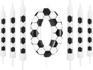 Inspired Living Soccer Birthday Candles Set 7 Pieces Football Cake Candles For Sports Theme Birthday Parties