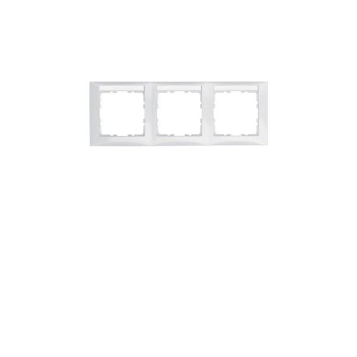 Hager BER S1 frame 3-voudig polarwit glanzend