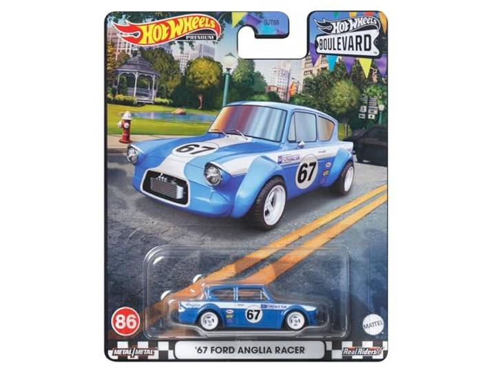 Hot Wheels Boulevard '67 Anglia Racer Blue #86 HKF32
