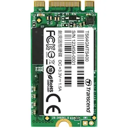 Transcend Mts400 (64 GB, M.2 2242), SSD