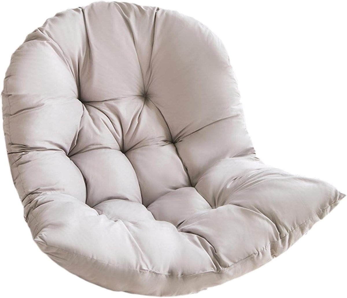 Lichtgrijs Eierstoel Kussen - Ergonomisch Hangmat Stoelkussen - 80 x 120 cm