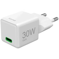 hama 00201982 Schnellladegerät, GaN, USB-C, Super-Mini-Charger, PD, 30 W, Weiß