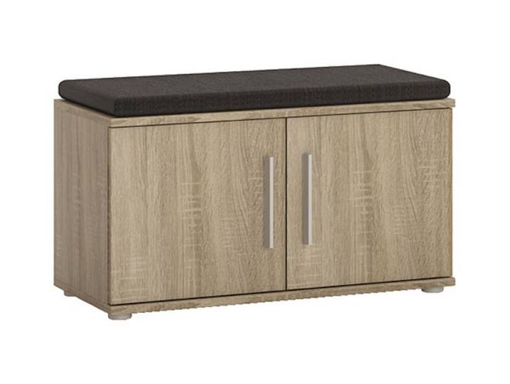 Feldmann-Wohnen Sitzbank Bank GEMINI eiche sonoma (dab sonoma) szafka na buty + siedzisko #dv16 (1-St), 74cm Eiche Sonoma 2-türig