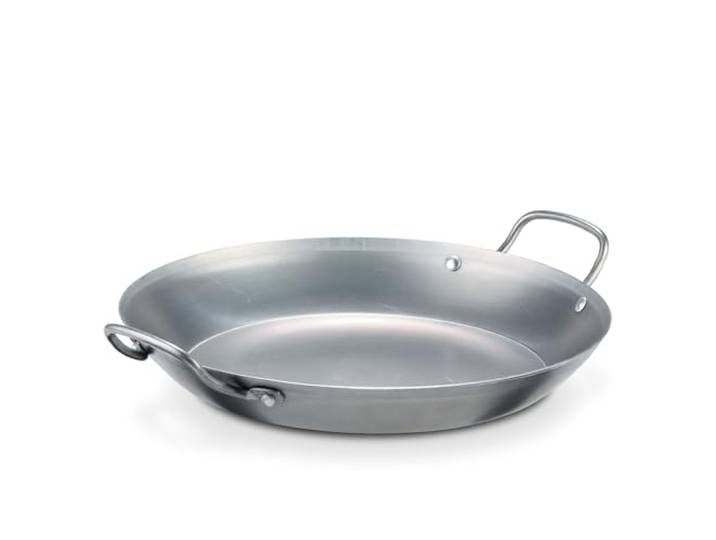 GSW 860628 GastroTraditionell Lyoner Eisen Paella-Pfanne - 40cm, Grau