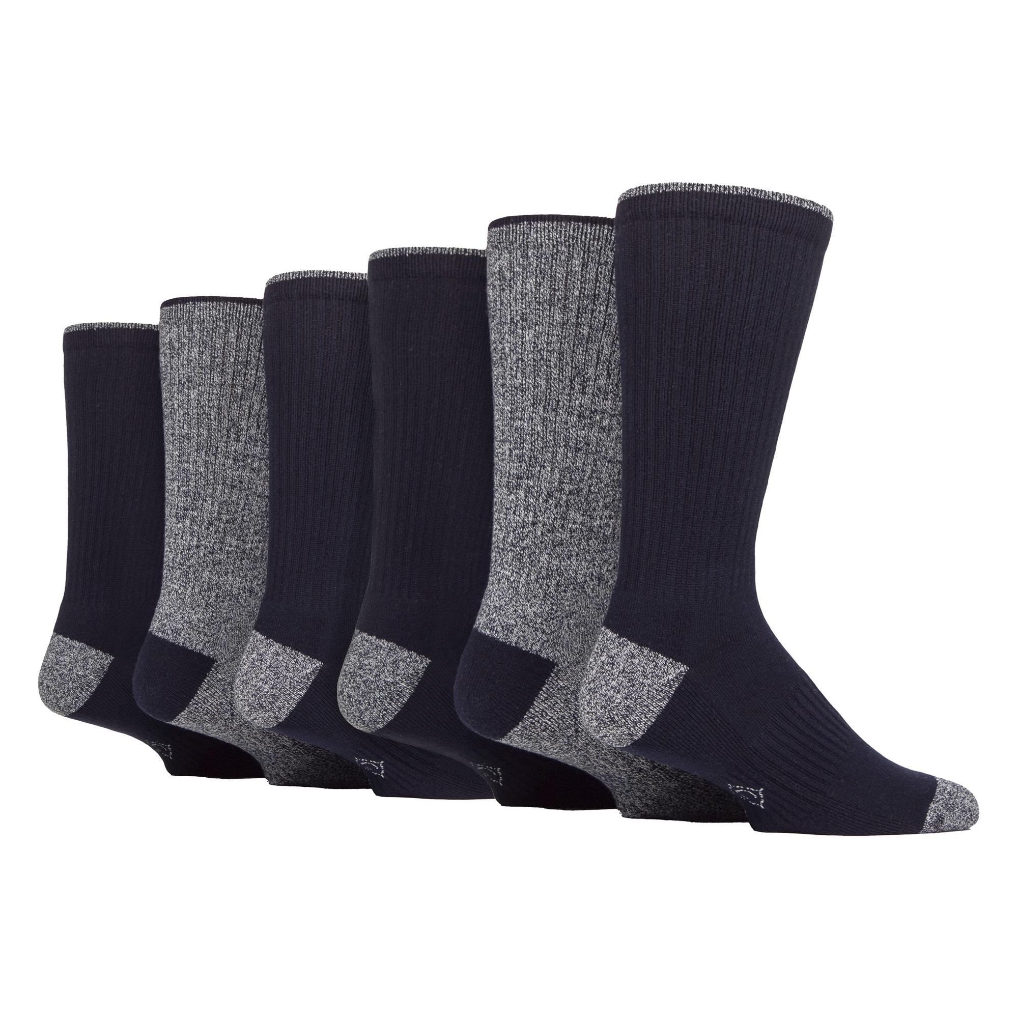 6 Paar wasserabweisende mittelschwere Outdoorsocken für Herren zum Wandern und Spazierengehen