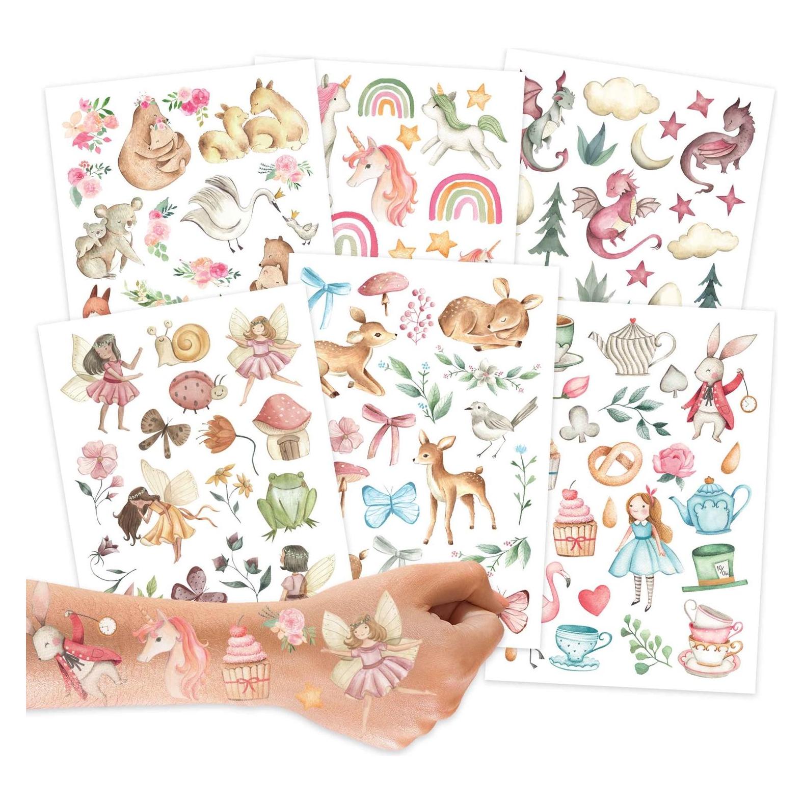Papierdrachen Kindertattoos - Fabelwesen und Märchen (PAPD-T016)