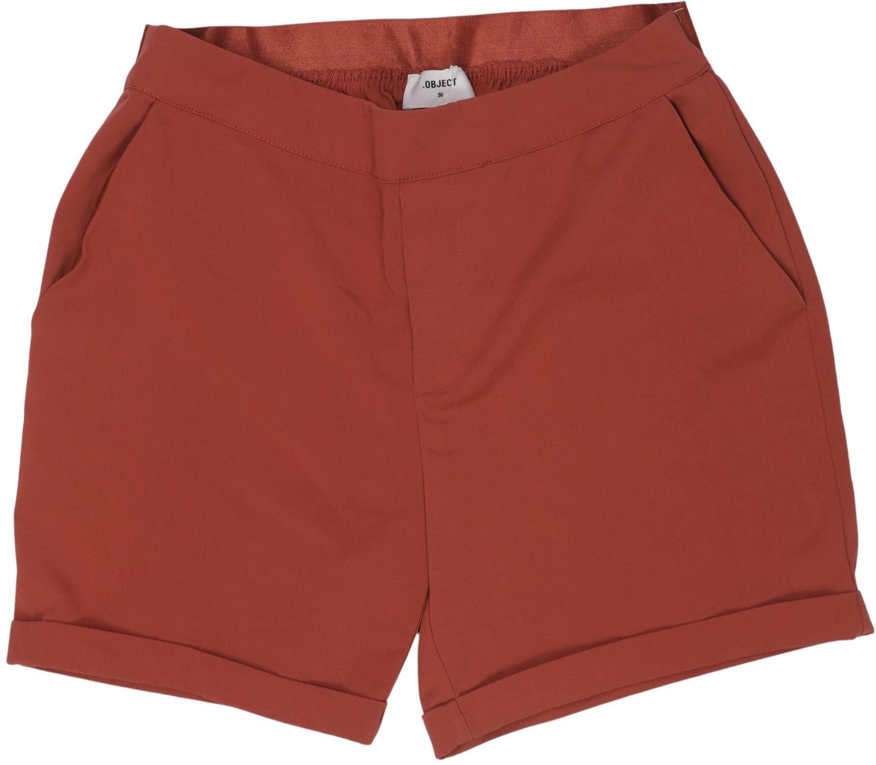 Object Damen Shorts, Rot, Gr. EU 36, Viskose / Elasthan / Synthetik - Second Hand