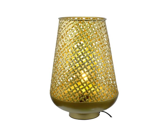 Lampe en métal coloris doré