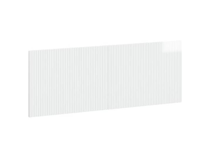 GHVBNMF Wandkopfteil mit Fächern 140x50 cm Hochglanz Weiß Holzwerkstoff Platzsparendes Wandbett-Kopfteil für das Schlafzimmer mit integrierten Ablagefächern. Feuchtigkeitsbeständige Konstruktion.