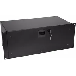 Omnitronic Rackschublade SN-4 Rackschublade mit Schloss 4HE (Zubehör), Audio Racks + Cases, Schwarz