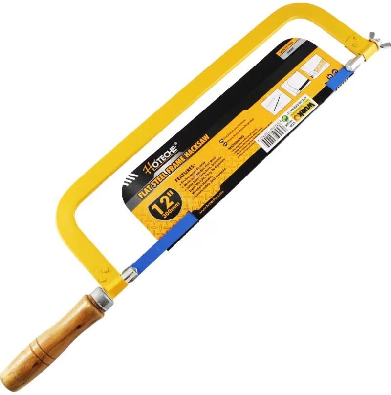 Hoteche Sierra De Arco Para Metales 12 Pulgadas Marco De Acero Plano Amarillo Talla Única Unisex