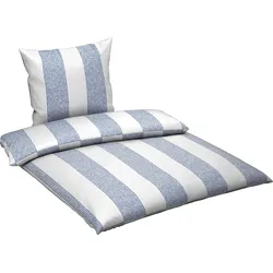 Novel Satin Bettwäsche 135/200cm MAREEN MARINE - B/L ca. 135.00x200.00