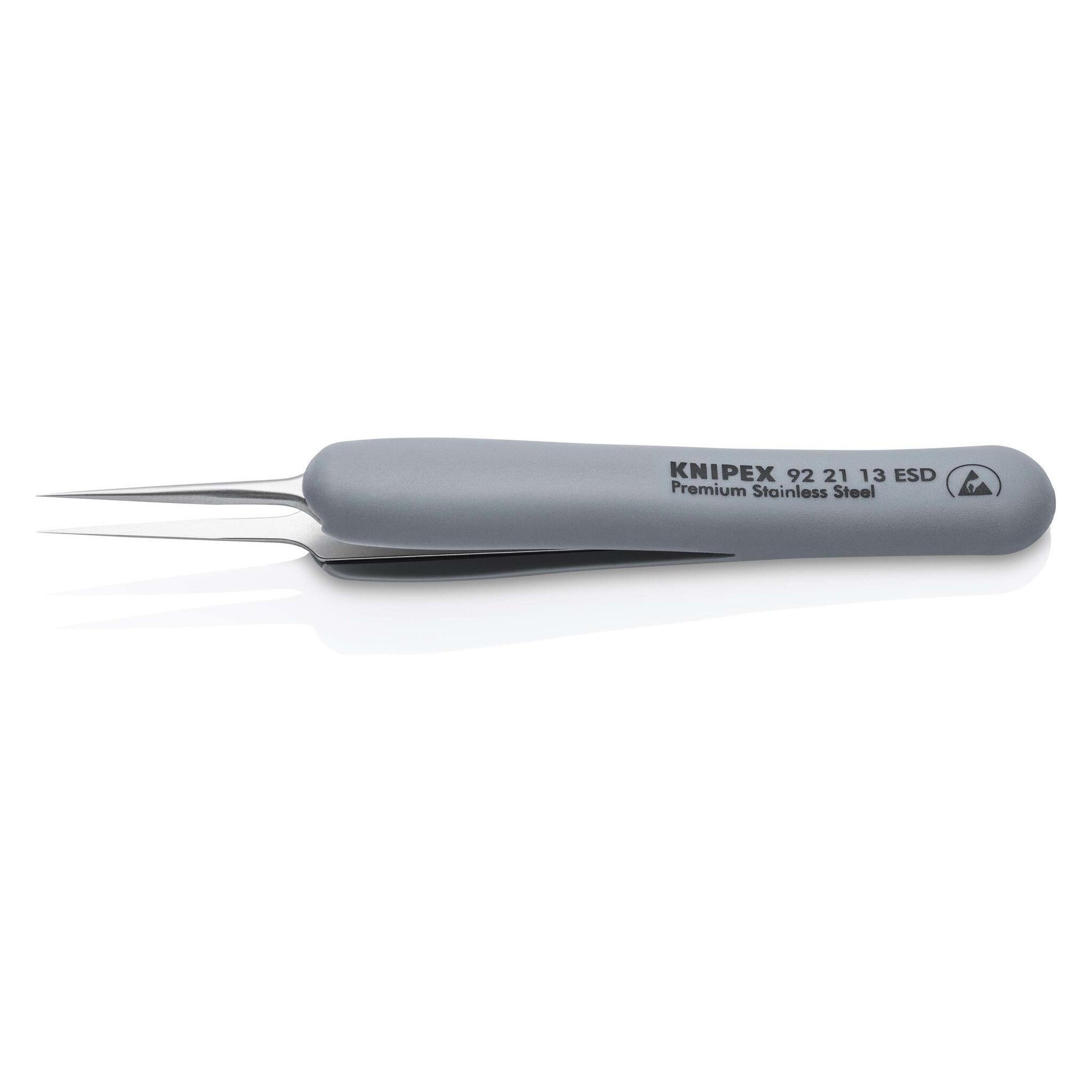 Knipex Gummi-Pinzette ESD Edelstahl (92 21 13 ESD)