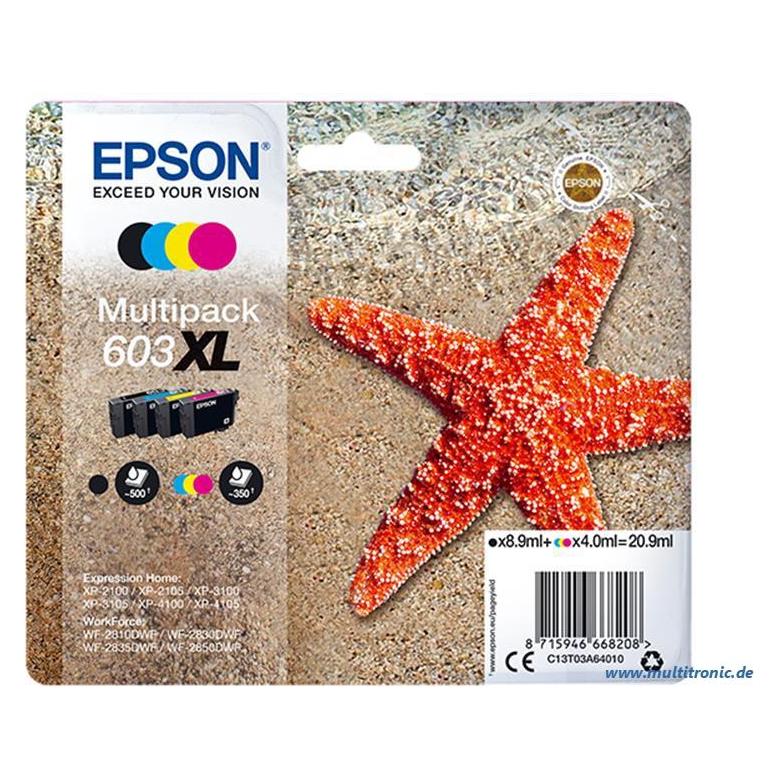 Epson 603XL Multipack (BK, C, M, Y) (C13T03A64010)