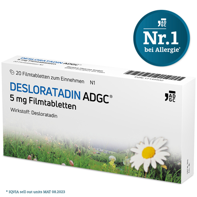 Zentiva Pharma GmbH DESLORATADIN ADGC 5 mg Filmtabletten 20 St 17145932