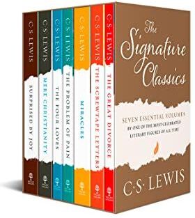 William Collins C. S. Lewis Signature Classics 7 Book Collection Boxed Set - Paperback - Mere Christianity, The Screwtape Letters & More - Christian Non-Fiction