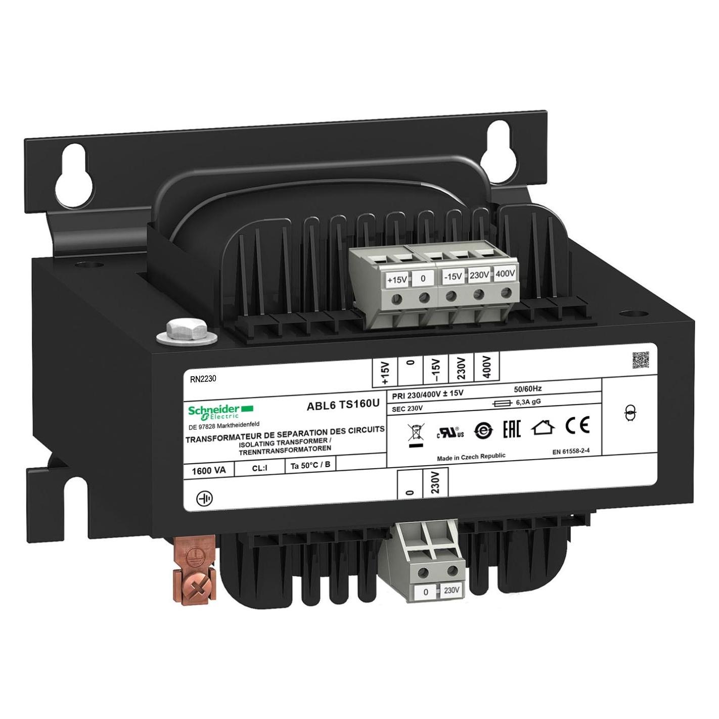 Schneider Electric Transformator ABL6TS160U 230V 1,6kVA (ABL6TS160U)
