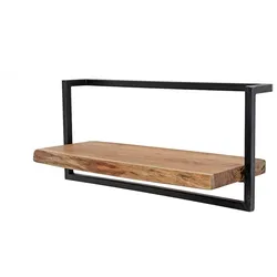 KAWOLA Wandregal ERGEA 65 cm Akazie massiv natur