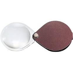 Eschenbach 1740130 Leder-Einschlaglupe Vergrößerungsfaktor: 6 x Linsengröße: (Ø) 30 mm Rot