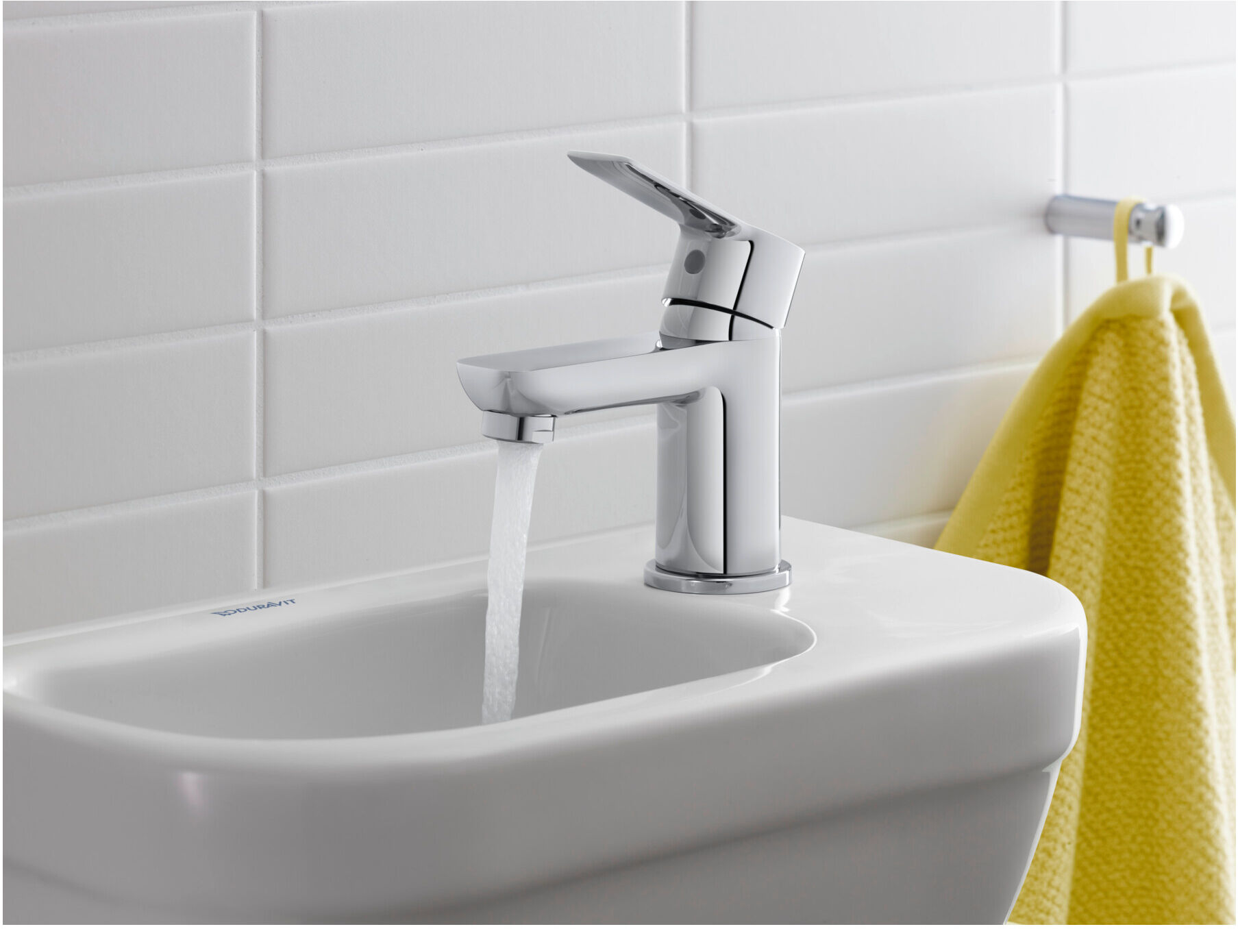 Duravit Waschtisch-Einhebelmischer S Fresh + -Flow D-Code o ZugstAblGar, c, A 95mm, Keramikmisch. (DC1013002010)