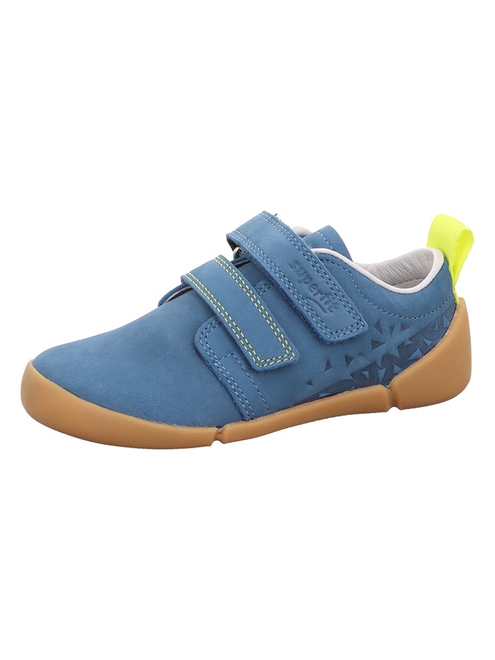 superfit Leder-Barfußchuhe "Vento" in Blau - 27