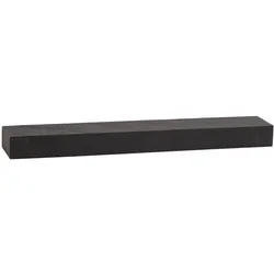 WANDREGAL Mango Massivholz Steinoptik Rechteckig Modern, Anthrazit 120x20x10 cm