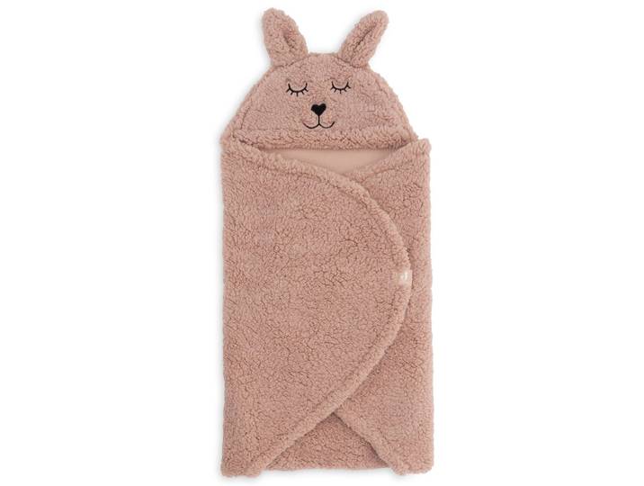 Einschlagdecke für Babyschale Hase